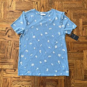 Lucky Brand Daisies T-shirt S NWT